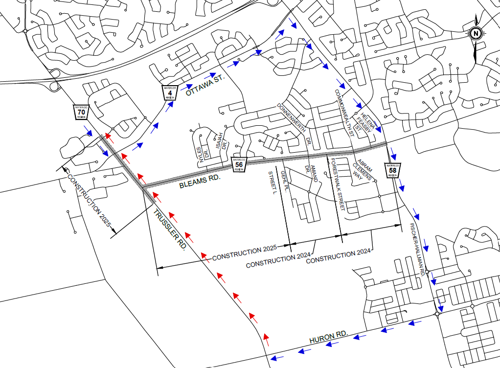 Trussler Road detour