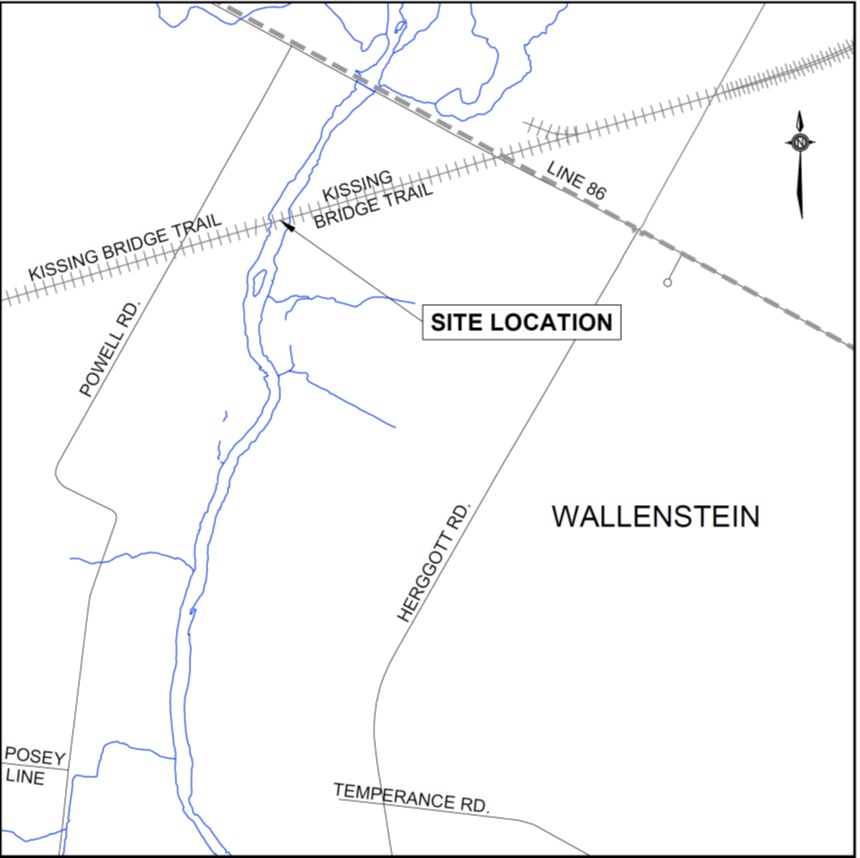 Map of bridge location